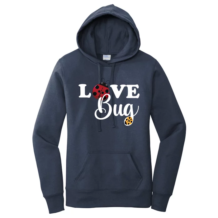 Love Bug Valentines Day Lucky Ladybug Wholehearted Love Gift Women's Pullover Hoodie