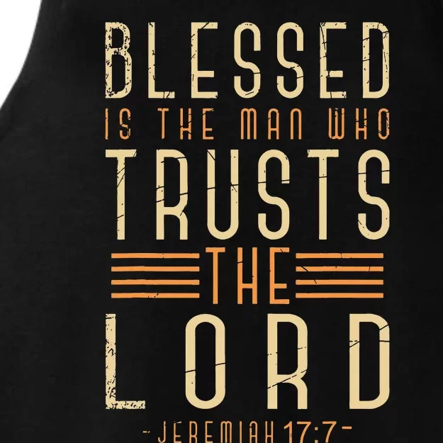 Lord Bible Verse God Savior Prayer Christian Devotee Jesus Ladies Tri-Blend Wicking Tank