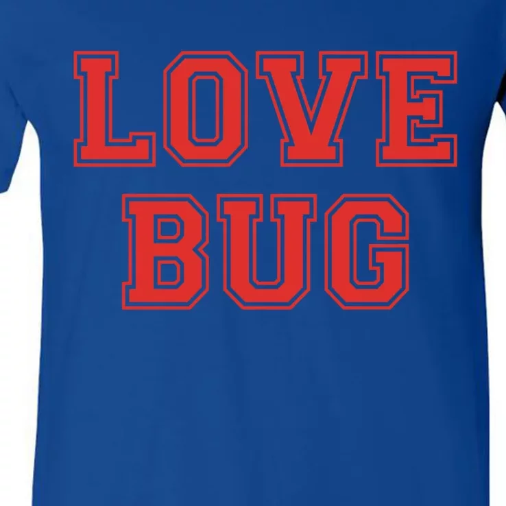 Love Bug Vgiftday Retro Style Love Bug Valentines Day Gift V-Neck T-Shirt