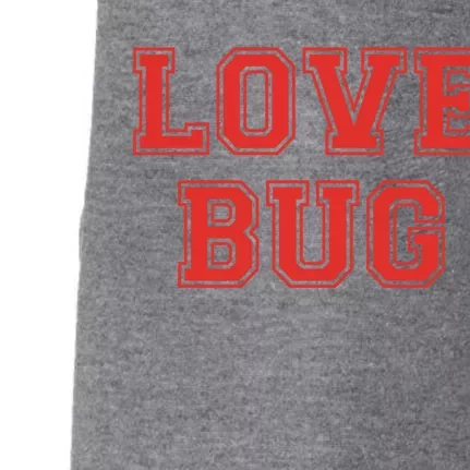 Love Bug Vgiftday Retro Style Love Bug Valentines Day Gift Doggie 3-End Fleece Hoodie