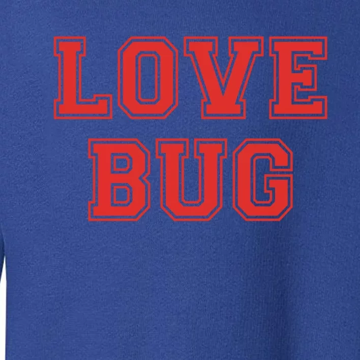 Love Bug Vgreat Giftday Retro Style Love Bug Valentines Day Gift Toddler Sweatshirt