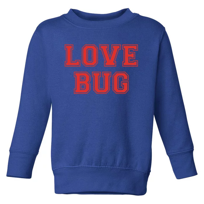 Love Bug Vgreat Giftday Retro Style Love Bug Valentines Day Gift Toddler Sweatshirt