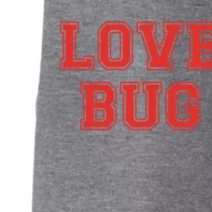 Love Bug Vgreat Giftday Retro Style Love Bug Valentines Day Gift Doggie 3-End Fleece Hoodie