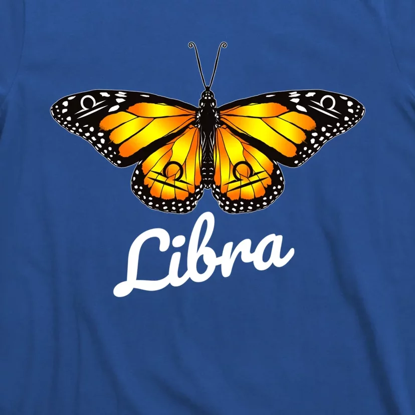 Libra Butterfly Wings With Libra Zodiac Sign Gift T-Shirt