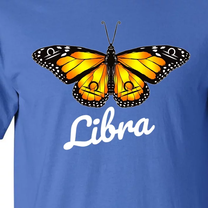 Libra Butterfly Wings With Libra Zodiac Sign Gift Tall T-Shirt