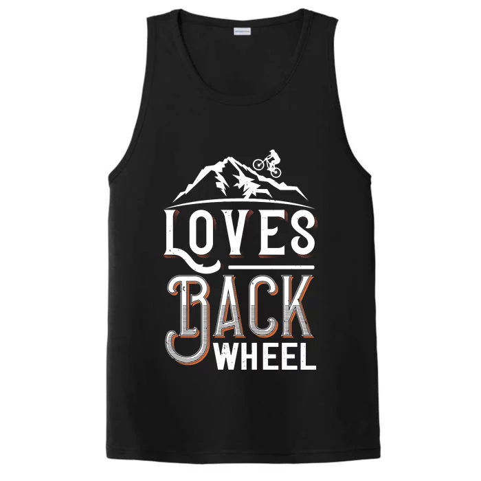 Love Back Wheel Mountain Biking Performance Tank