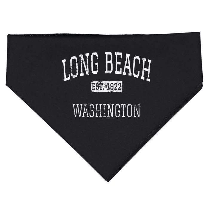 Long Beach Washington Wa Vintage USA-Made Doggie Bandana