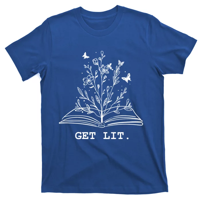 Library Book Wildflowers Lovers Literature Teacher Gift T-Shirt