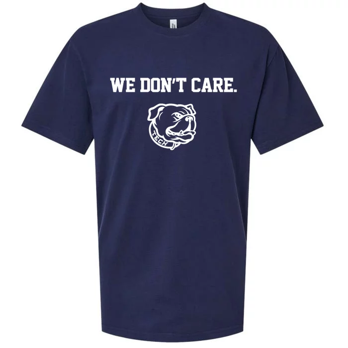 Lane Burroughs We Dont Care WeRe Louisiana Tech Sueded Cloud Jersey T-Shirt