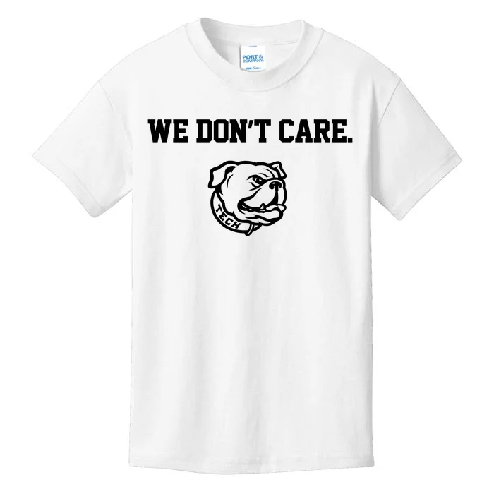 Lane Burroughs We Dont Care WeRe Louisiana Tech Kids T-Shirt