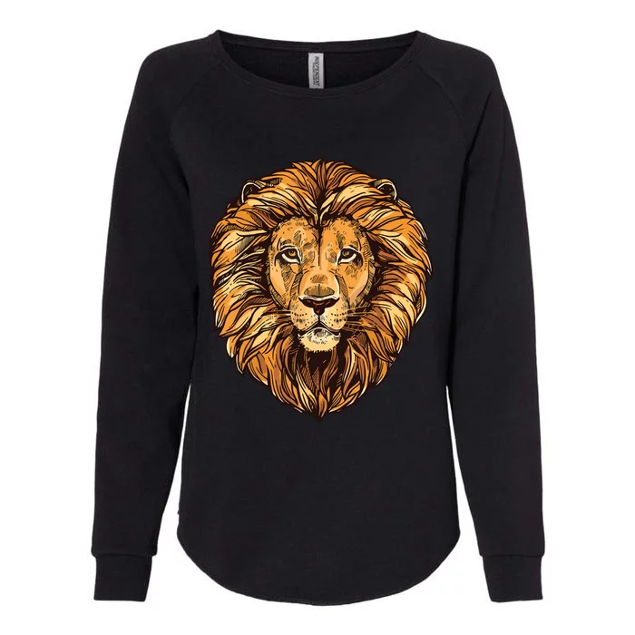 Lion Boy Womens Lion Graphic Tees For Women Men Womens California Wash Sweatshirt