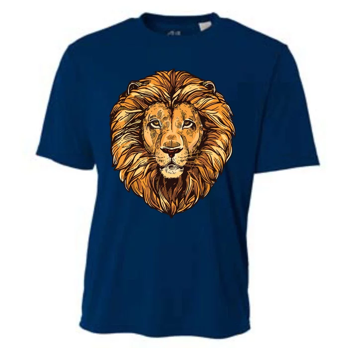 Lion Boy Womens Lion Graphic Tees For Women Men Cooling Performance Crew T-Shirt