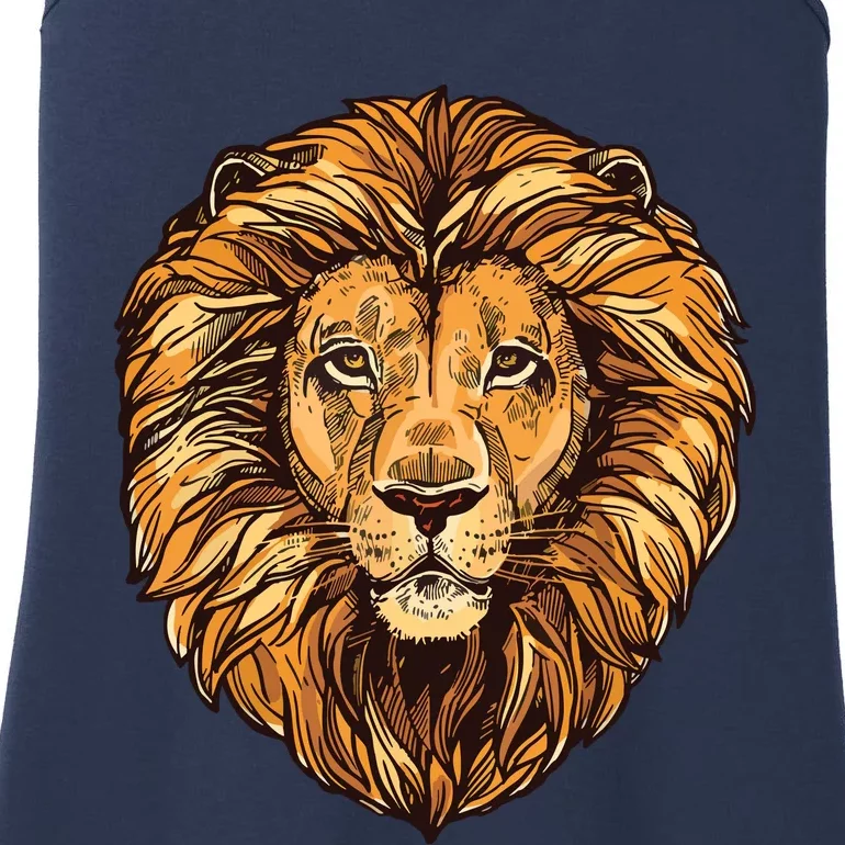 Lion Boy Womens Lion Graphic Tees For Women Men Ladies Essential Tank