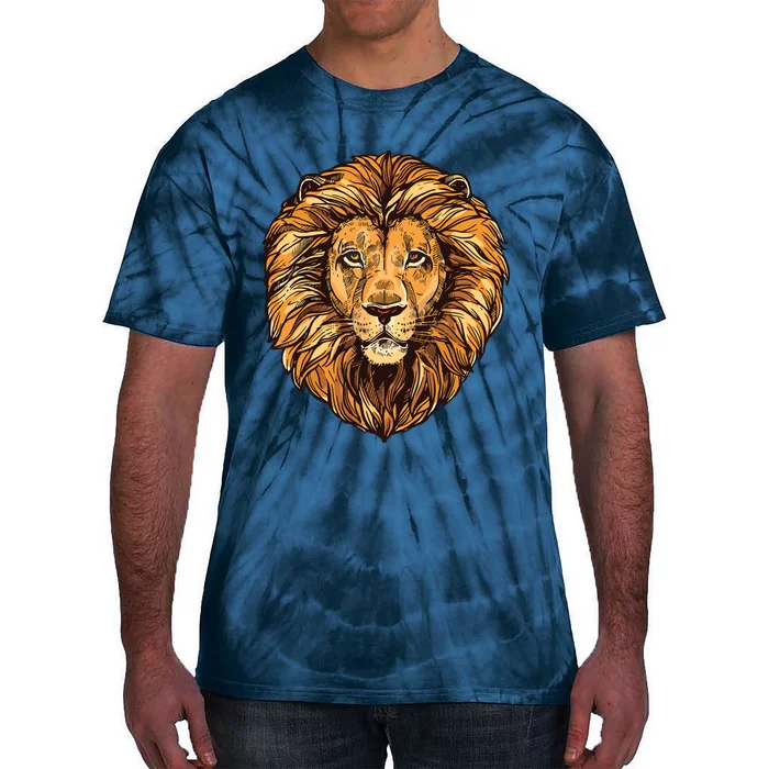 Lion Boy Womens Lion Graphic Tees For Women Men Tie-Dye T-Shirt