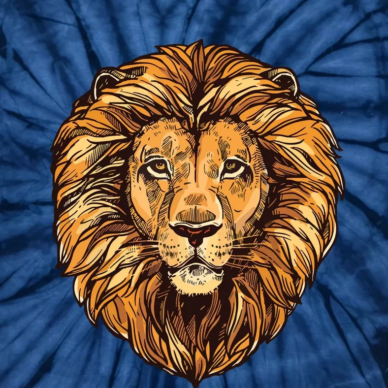 Lion Boy Womens Lion Graphic Tees For Women Men Tie-Dye T-Shirt