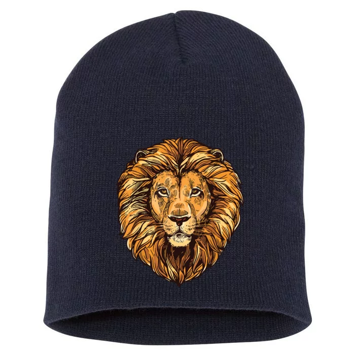 Lion Boy Womens Lion Graphic Tees For Women Men Short Acrylic Beanie