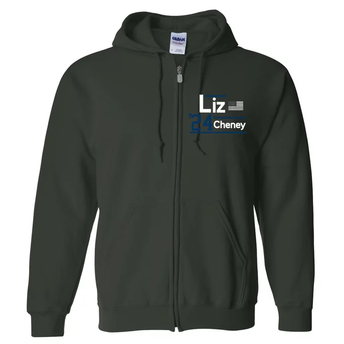 Liz Cheney 2024 For President Full Zip Hoodie