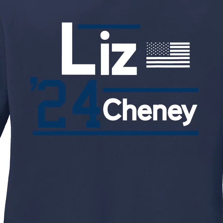 Liz Cheney 2024 For President Ladies Long Sleeve Shirt