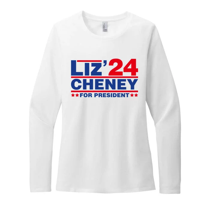 Liz Cheney 2024 For President Womens CVC Long Sleeve Shirt