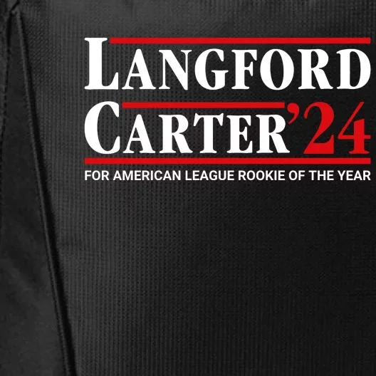 Longford Carter 24 For American League Rookie Of The Year City Backpack