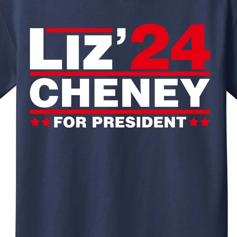 Liz Cheney 2024 For President Kids T-Shirt