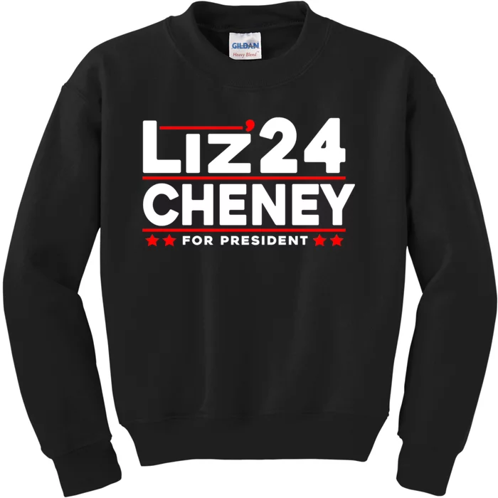 Liz Cheney 2024 For President Kids Sweatshirt