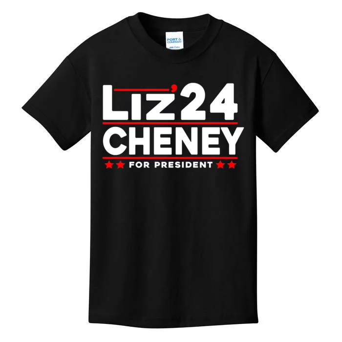 Liz Cheney 2024 For President Kids T-Shirt