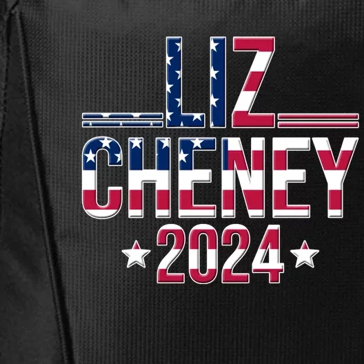 Liz Cheney 2024 American Flag City Backpack