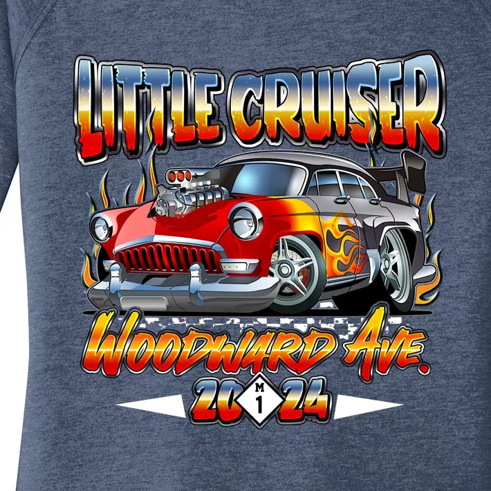 Little Cruiser 2024 Kid Design Muscle Car Red Version Women's Perfect Tri Tunic Long Sleeve Shirt