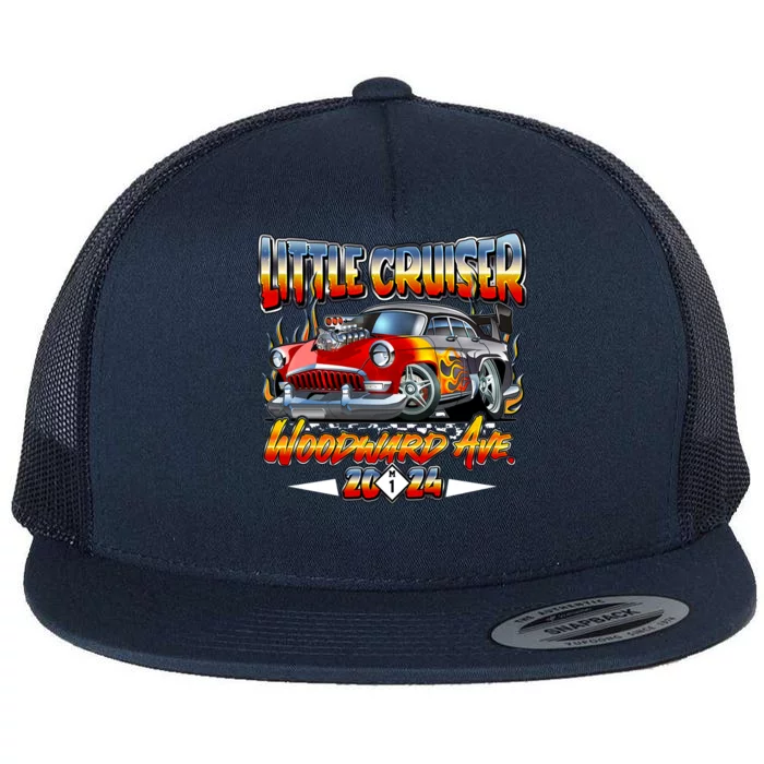 Little Cruiser 2024 Kid Design Muscle Car Red Version Flat Bill Trucker Hat