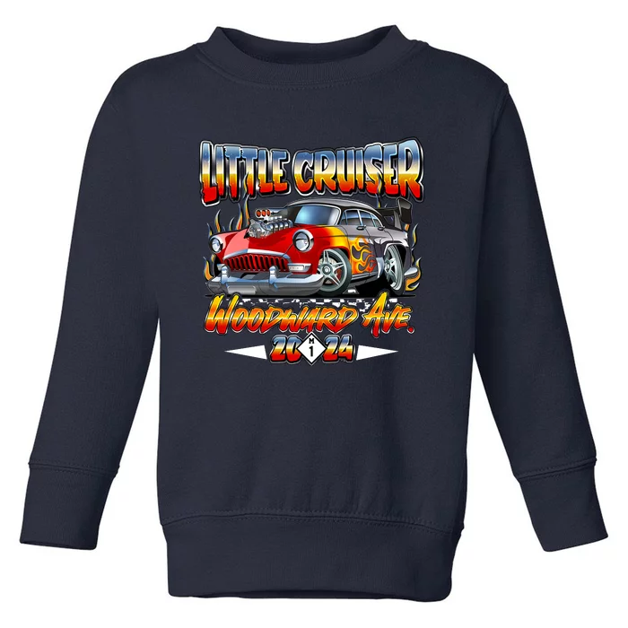 Little Cruiser 2024 Kid Design Muscle Car Red Version Toddler Sweatshirt