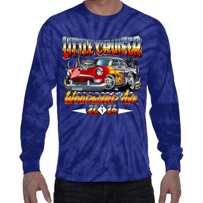 Little Cruiser 2024 Kid Design Muscle Car Red Version Tie-Dye Long Sleeve Shirt