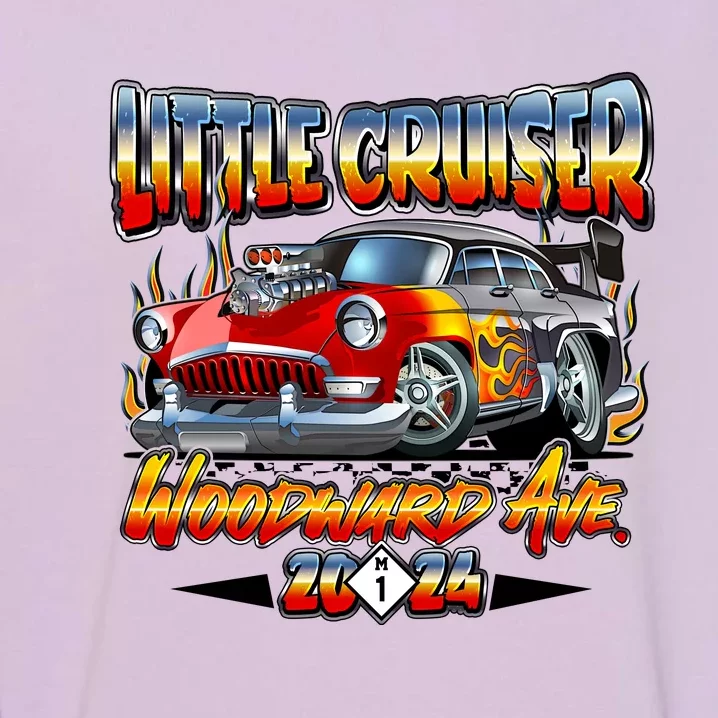 Little Cruiser 2024 Kid Design Muscle Car Red Version Garment-Dyed Sweatshirt