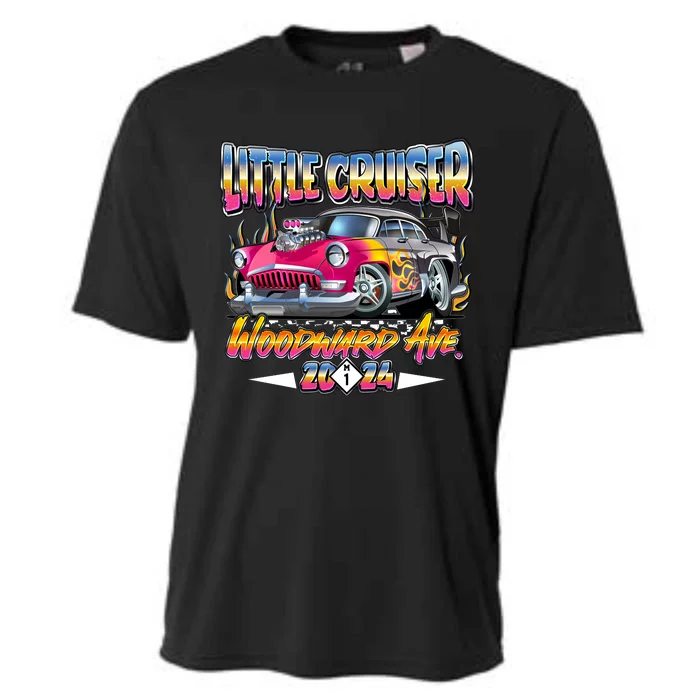 Little Cruiser 2024 Kid Design Muscle Car Pink Version Cooling Performance Crew T-Shirt