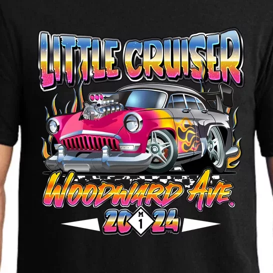 Little Cruiser 2024 Kid Design Muscle Car Pink Version Pajama Set