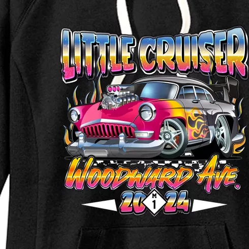 Little Cruiser 2024 Kid Design Muscle Car Pink Version Women's Fleece Hoodie