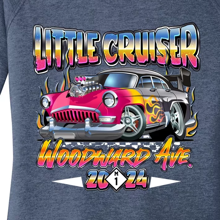 Little Cruiser 2024 Kid Design Muscle Car Pink Version Women's Perfect Tri Tunic Long Sleeve Shirt