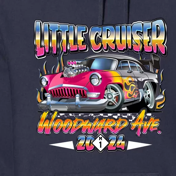 Little Cruiser 2024 Kid Design Muscle Car Pink Version Premium Hoodie