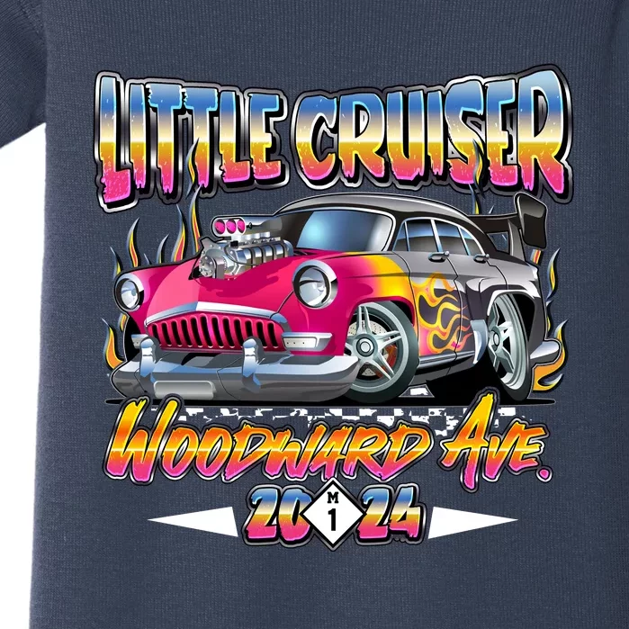 Little Cruiser 2024 Kid Design Muscle Car Pink Version Baby Bodysuit