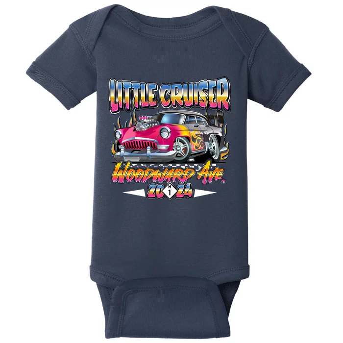 Little Cruiser 2024 Kid Design Muscle Car Pink Version Baby Bodysuit