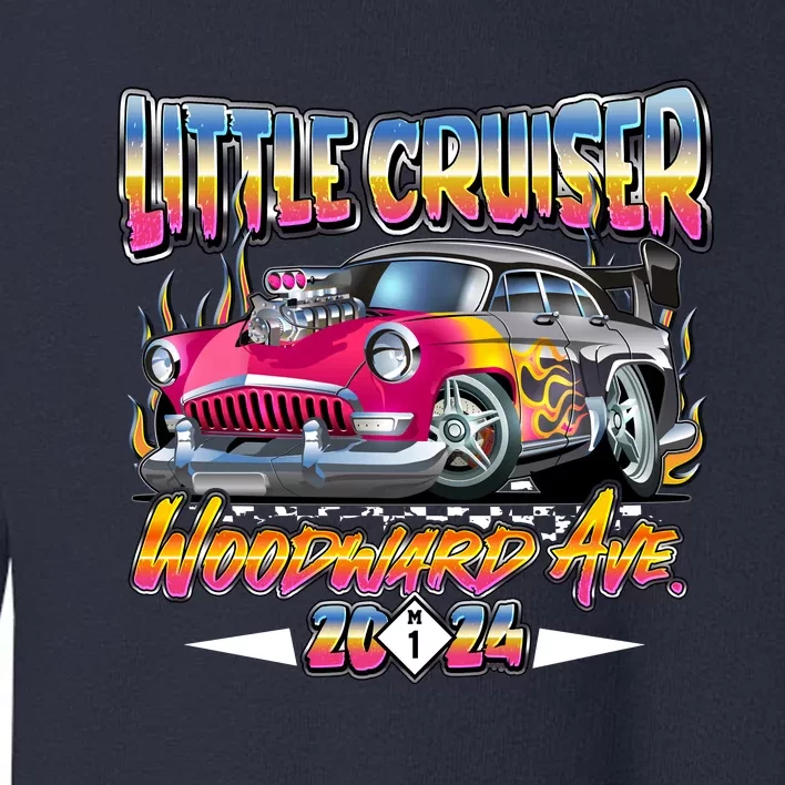 Little Cruiser 2024 Kid Design Muscle Car Pink Version Toddler Sweatshirt