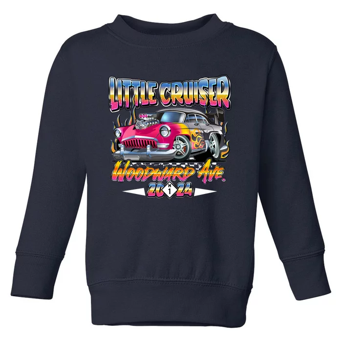 Little Cruiser 2024 Kid Design Muscle Car Pink Version Toddler Sweatshirt