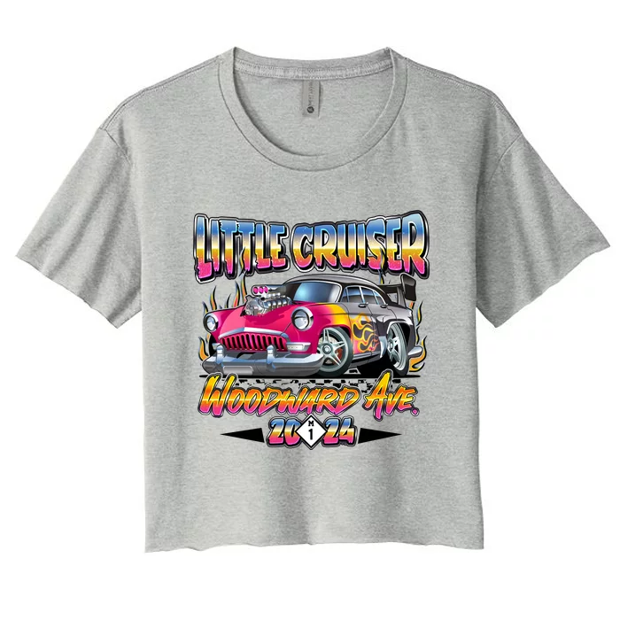 Little Cruiser 2024 Kid Design Muscle Car Pink Version Women's Crop Top Tee