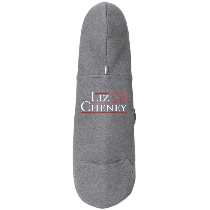 Liz Cheney '24 2024 Election Doggie 3-End Fleece Hoodie