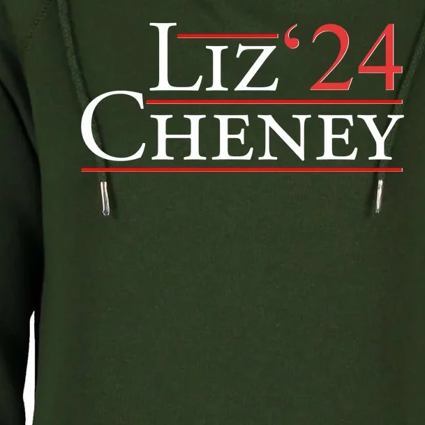 Liz Cheney '24 2024 Election Womens Funnel Neck Pullover Hood