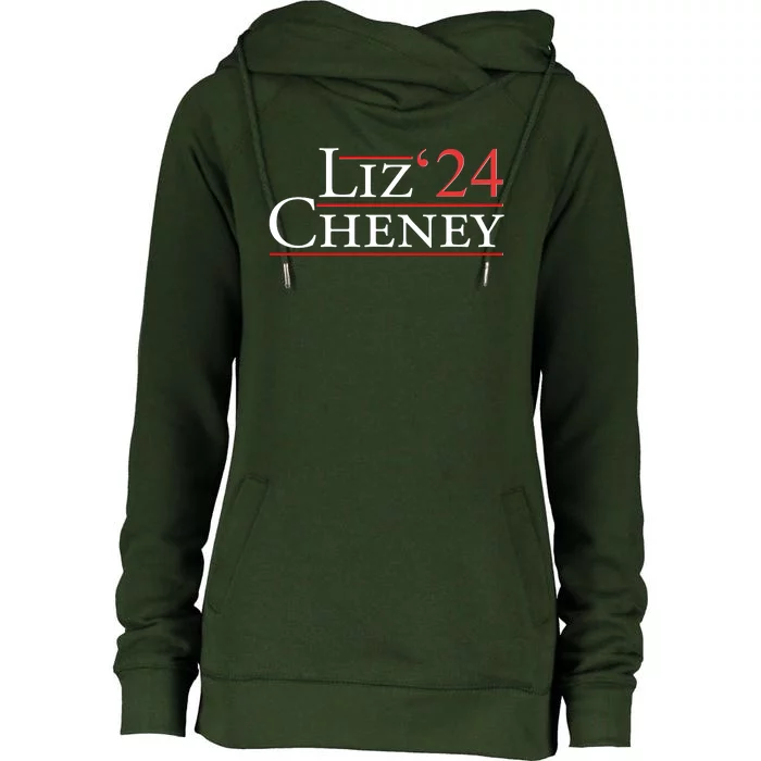 Liz Cheney '24 2024 Election Womens Funnel Neck Pullover Hood