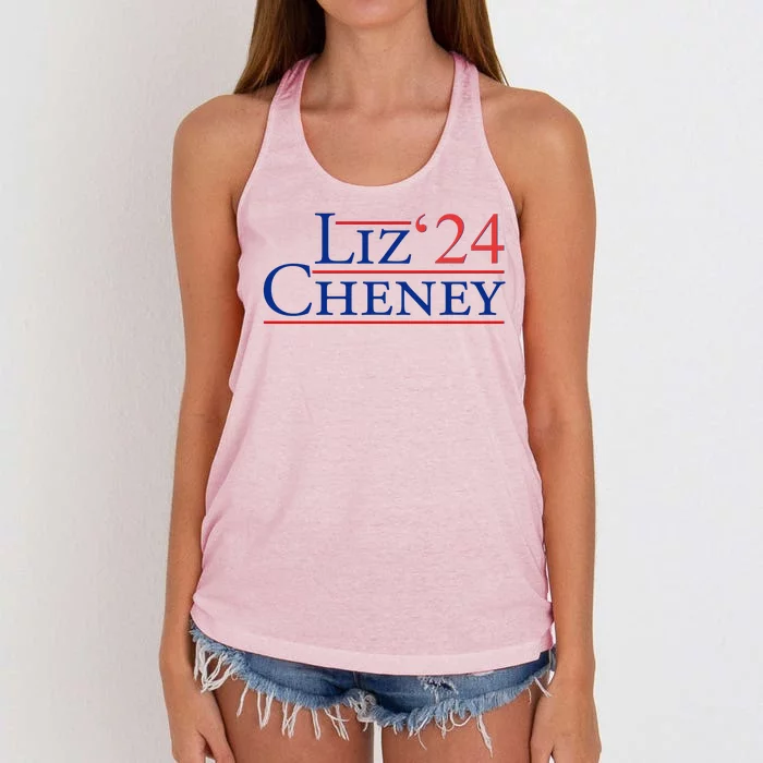 Liz Cheney '24 2024 Election Women's Knotted Racerback Tank