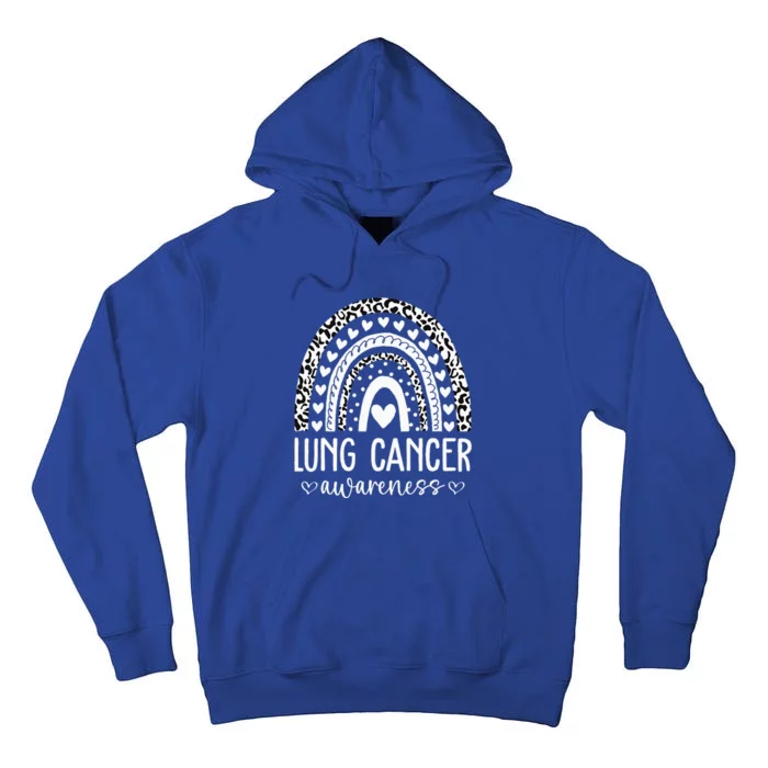 Lung Cancer Awareness We Wear White Lung Cancer Suuport Tall Hoodie