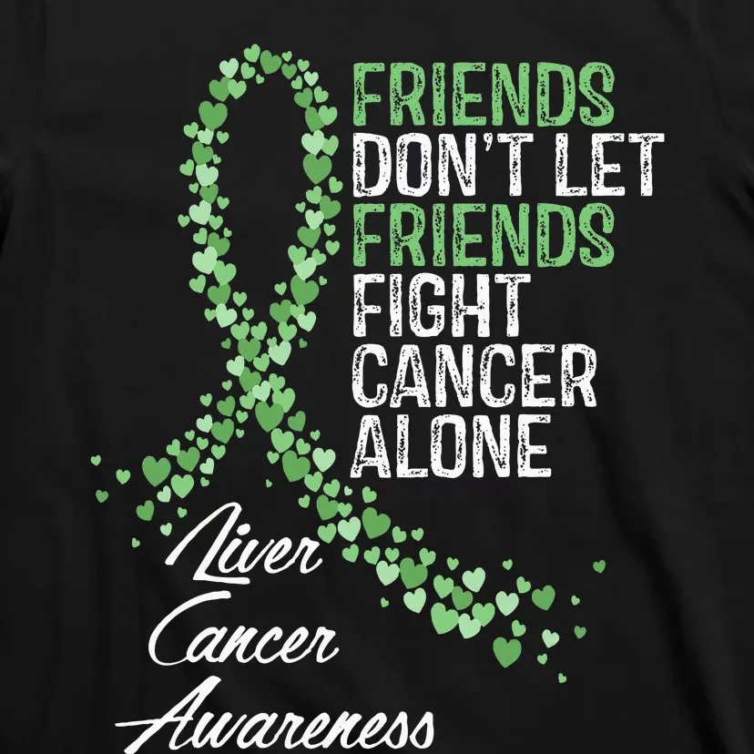 Liver Cancer Awareness Friends Fighter Warrior Support T-Shirt