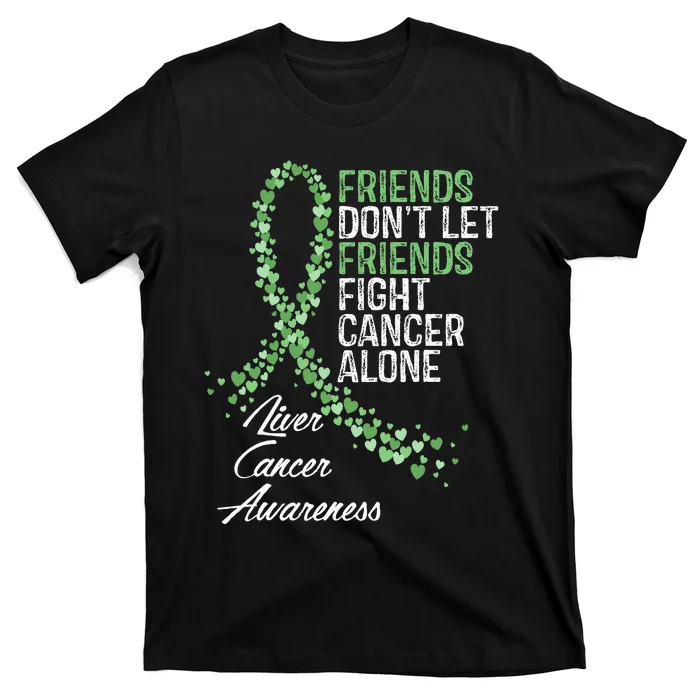 Liver Cancer Awareness Friends Fighter Warrior Support T-Shirt